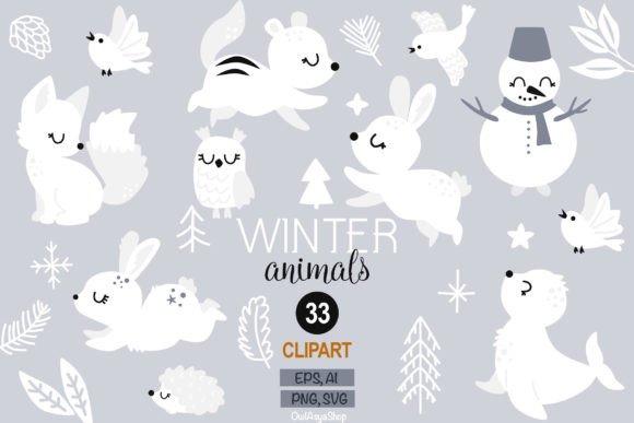 Download Winter Forest Animals Clipart - Forest animal Collection