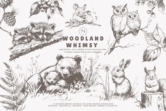 Download Woodland Clipart Forest Animals Huge Set - Forest animal Collection