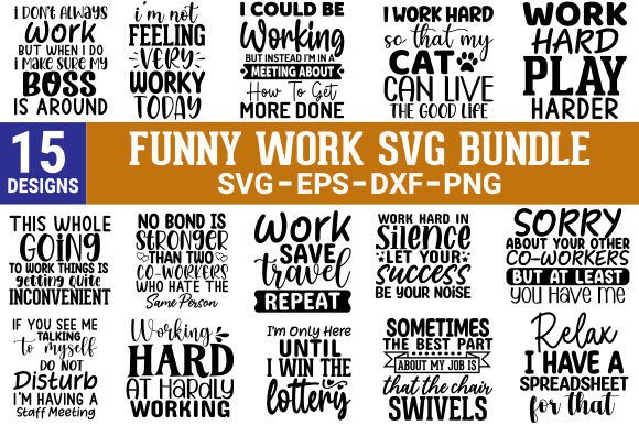 Download Funny Work SVG Bundle - Funny work Collection