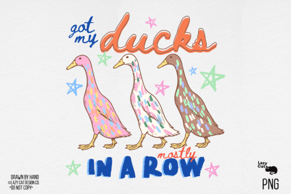 Download Summer Duck Preppy Hand Drawn PNG - Drawn Collection