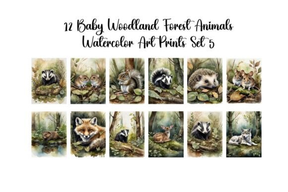 Download Baby Woodland Forest Animals Set 5 - Forest animal Collection
