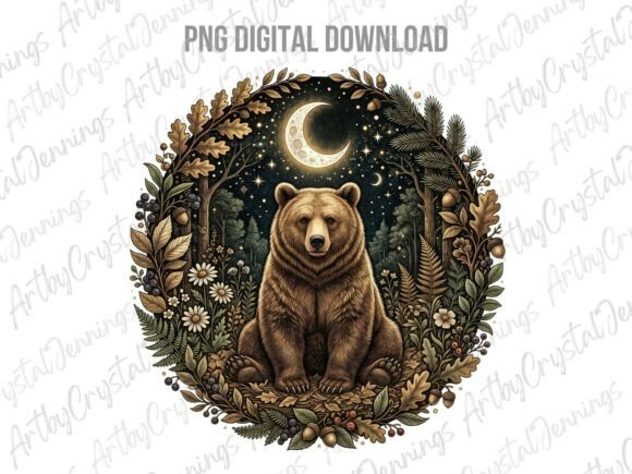 Download Celestial Moon Bear Forest Animal PNG - Forest animal Collection