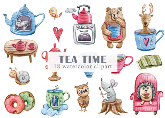 Download Watercolor Cute Forest Animals Clipart - Forest animal Collection
