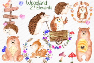 Download Watercolor Forest Animals Clipart - Forest animal Collection