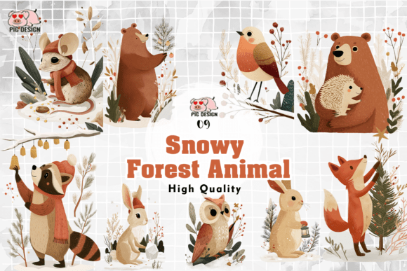 Download Snowy Forest Animal PNG - Forest animal Collection