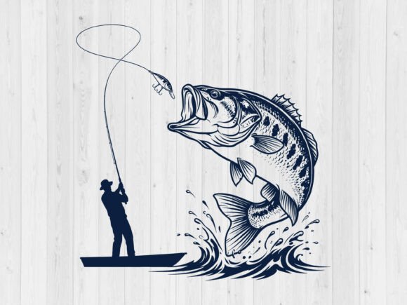 Download Bass Fishing SVG, PNG Fisherman Gift - Fishing Collection
