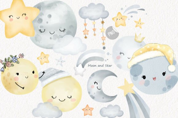 Download Moon Clipart | Hand Drawn Clipart, PNG - Drawn Collection