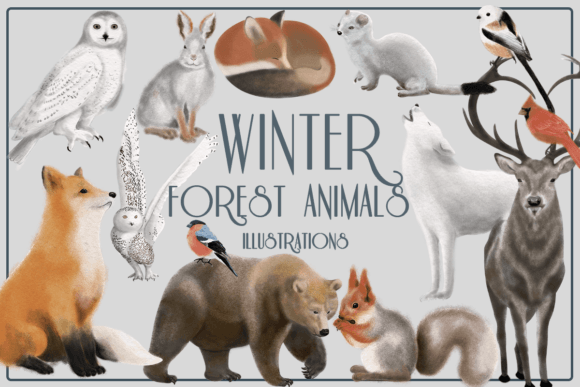 Download Winter Forest Animals Clipart - Forest animal Collection