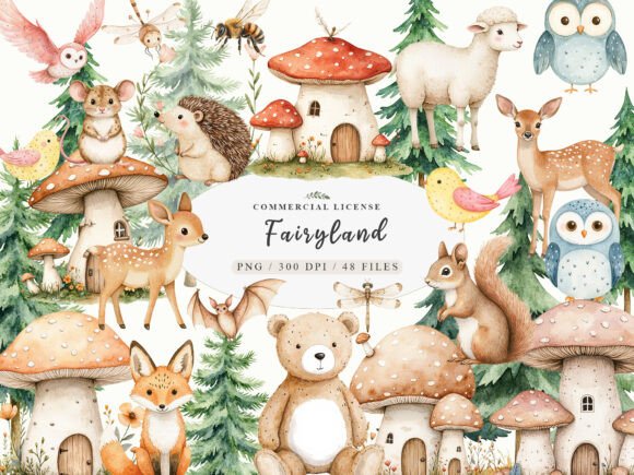 Download Woodland Forest Animals Friends Clipart - Forest animal Collection